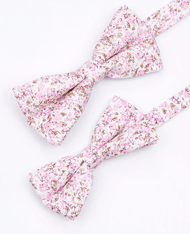 Pajaritas Liberty Rosa n°4 Padre e Hijo en Algodón «Gaspard»