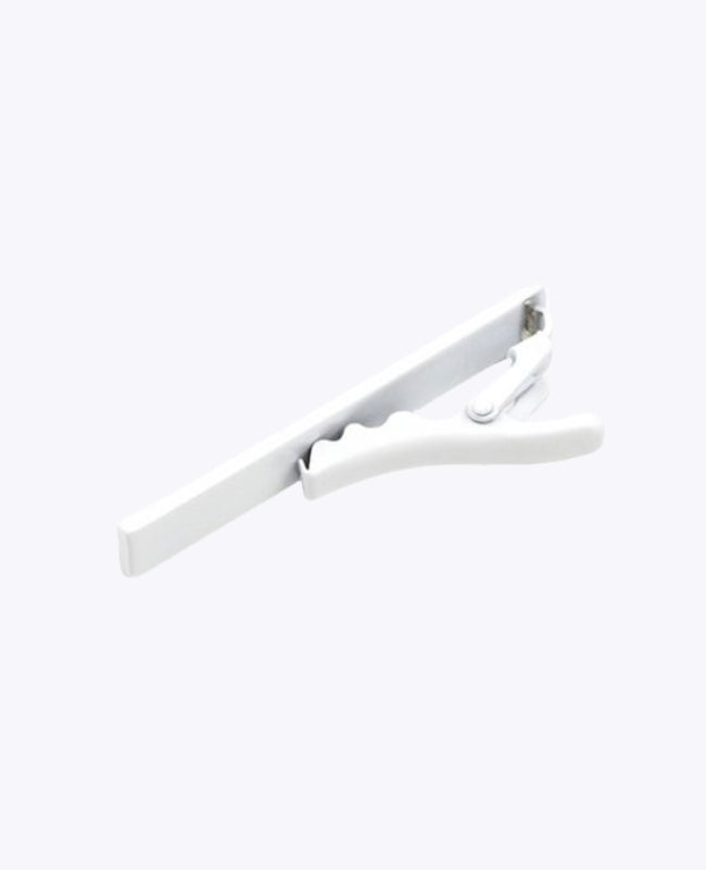 Pasador de corbata Blanco en Metal