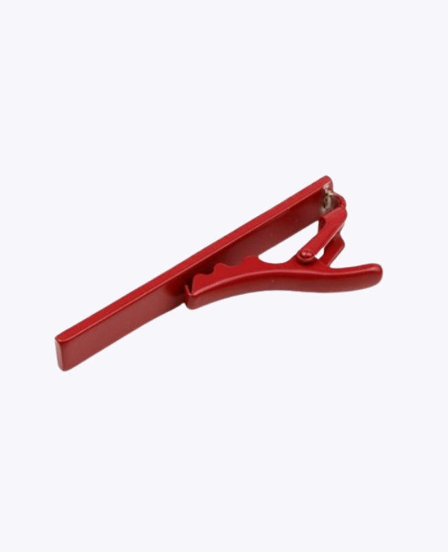 Pasador de corbata Rojo en Metal