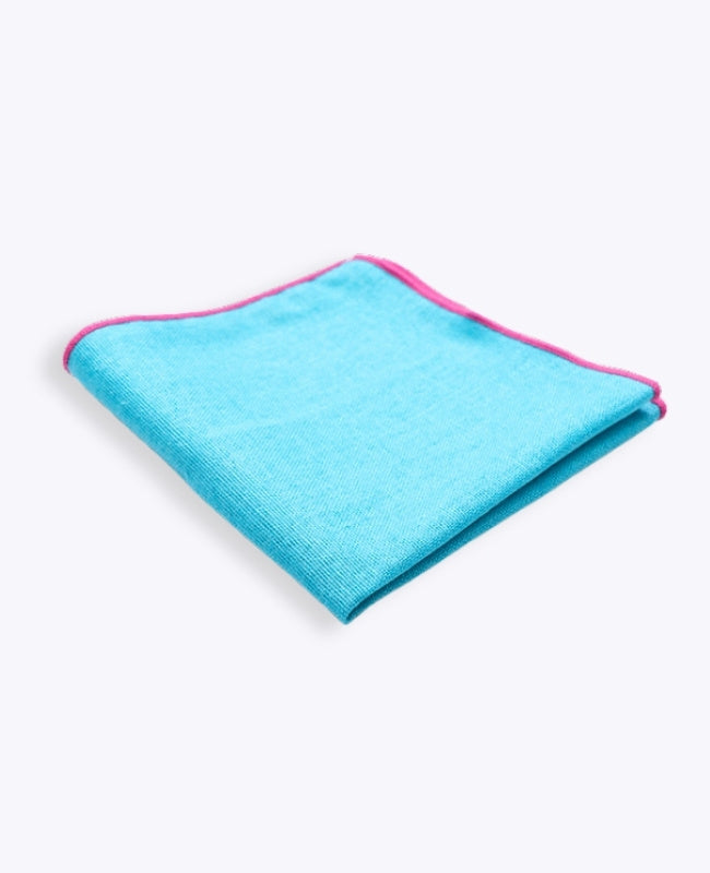Pañuelo de bolsillo Azul n°1 en Lino «Basile»