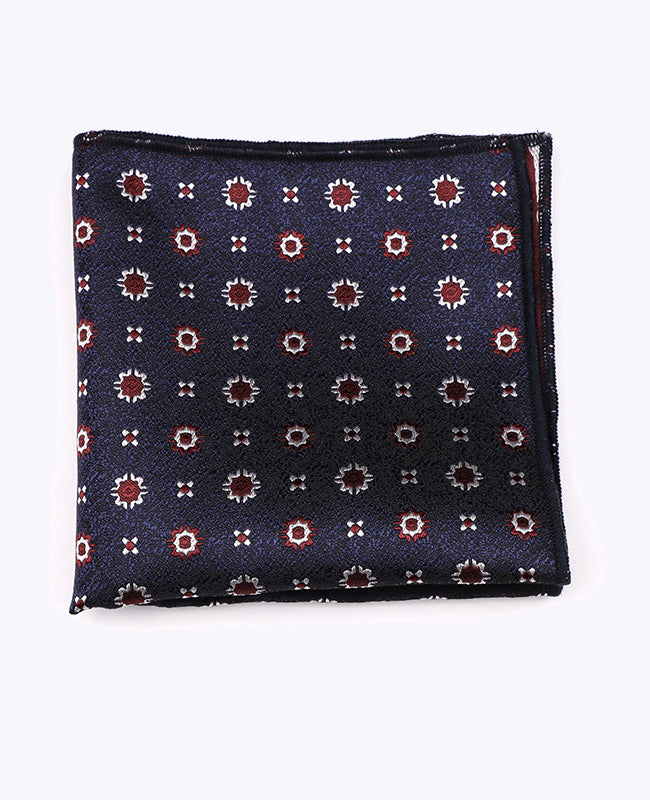 Pañuelo de bolsillo Azul n°1 Con Estampados en Poliéster «Edmond»