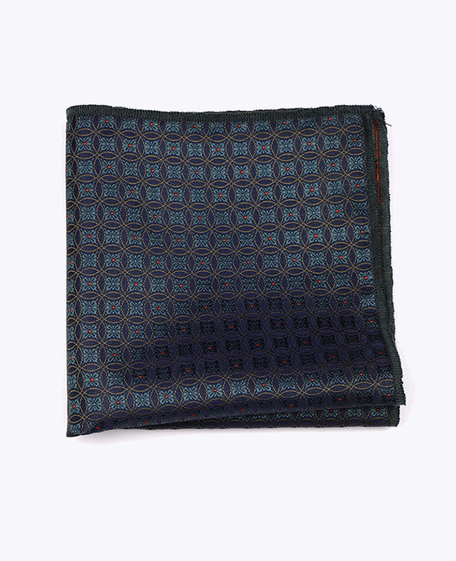 Pañuelo de bolsillo Azul n°2 Con Estampados en Poliéster «Edmond»