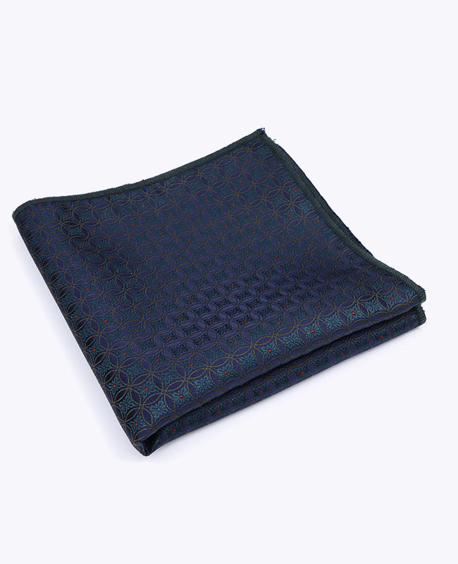 Pañuelo de bolsillo Azul n°2 Con Estampados en Poliéster «Edmond»