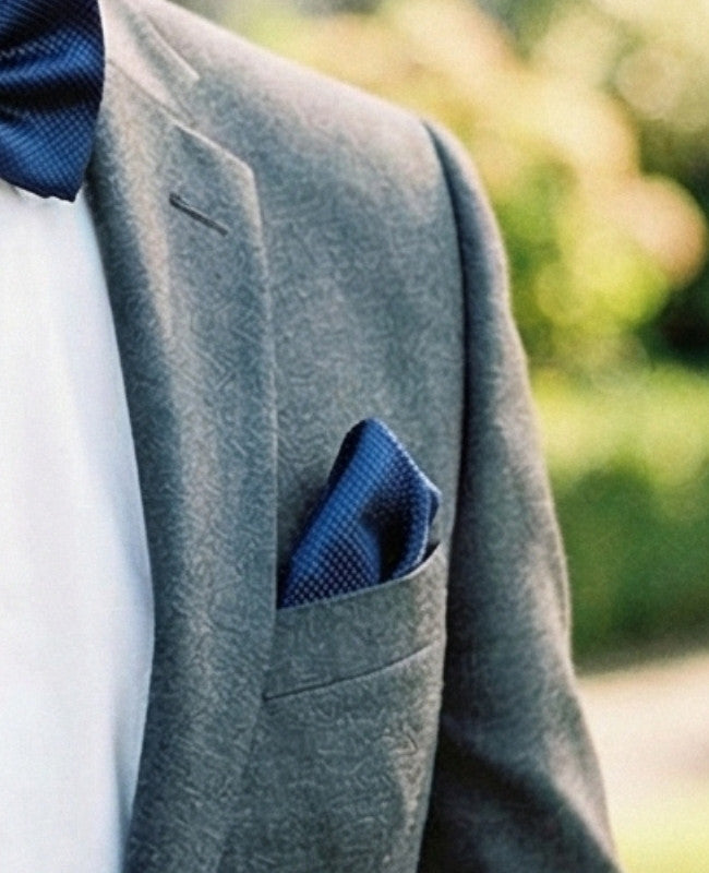 Pañuelo de bolsillo Azul n°3 en Poliéster «Martin»