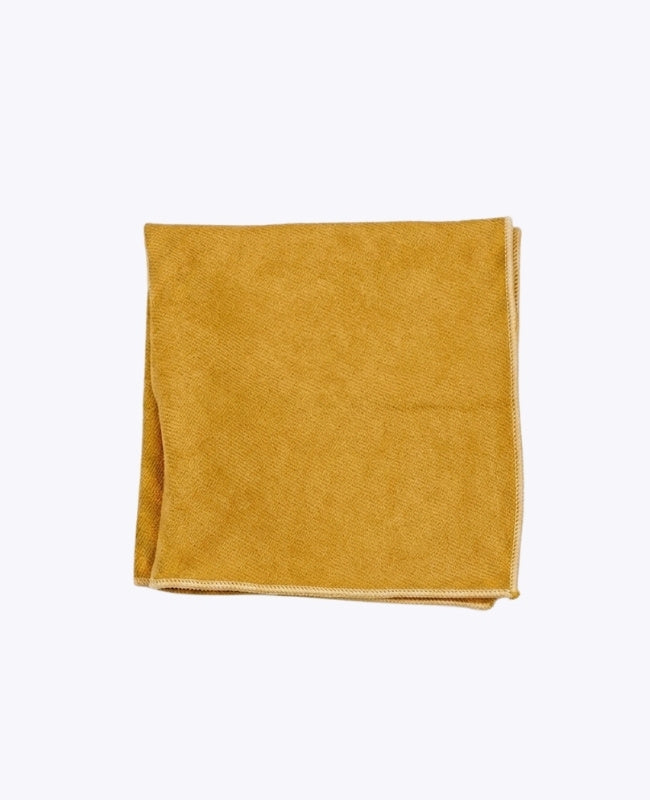 Pañuelo de bolsillo Amarillo n°1 en Efecto Terciopelo «Simon»