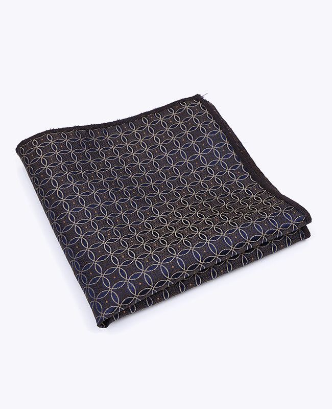 Pañuelo de bolsillo Marrón n°3 Con Estampados en Poliéster «Edmond»