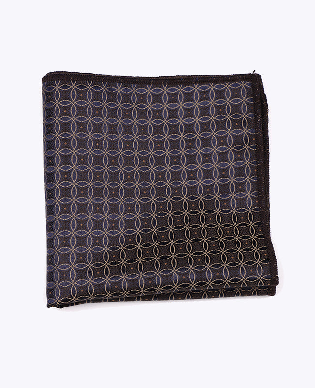 Pañuelo de bolsillo Marrón n°3 Con Estampados en Poliéster «Edmond»
