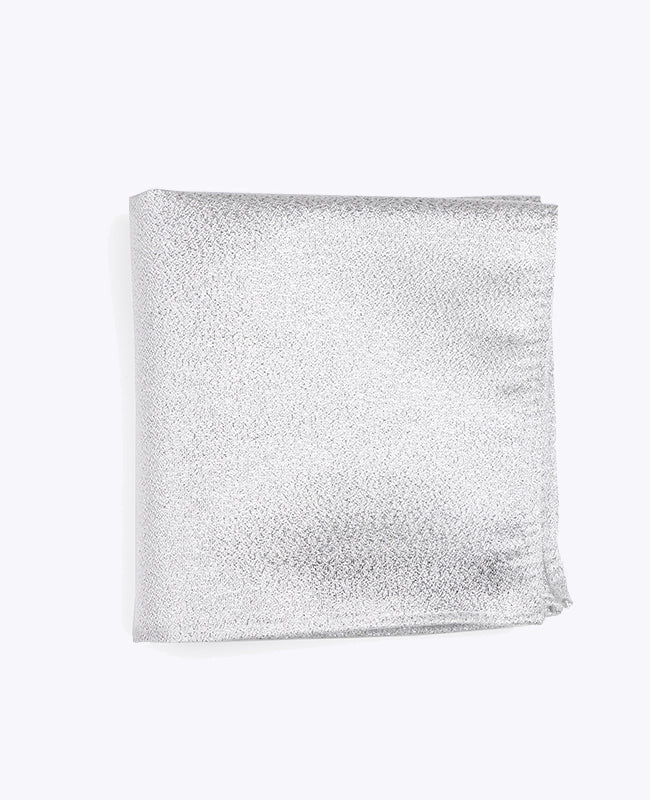 Pañuelo de bolsillo con Lentejuelas Plateadas n°1 en Poliéster | Isidore - Unipap's