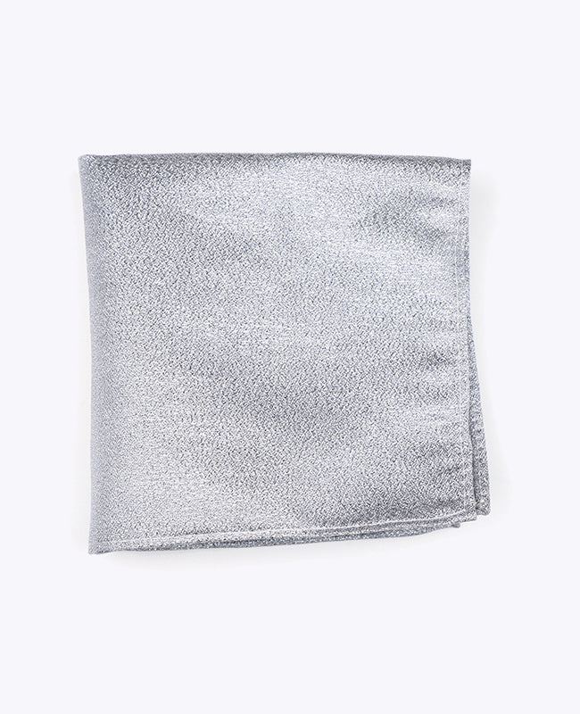 Pañuelo de bolsillo con Lentejuelas Plateado n°2 en Poliéster | Armand - Unipap's