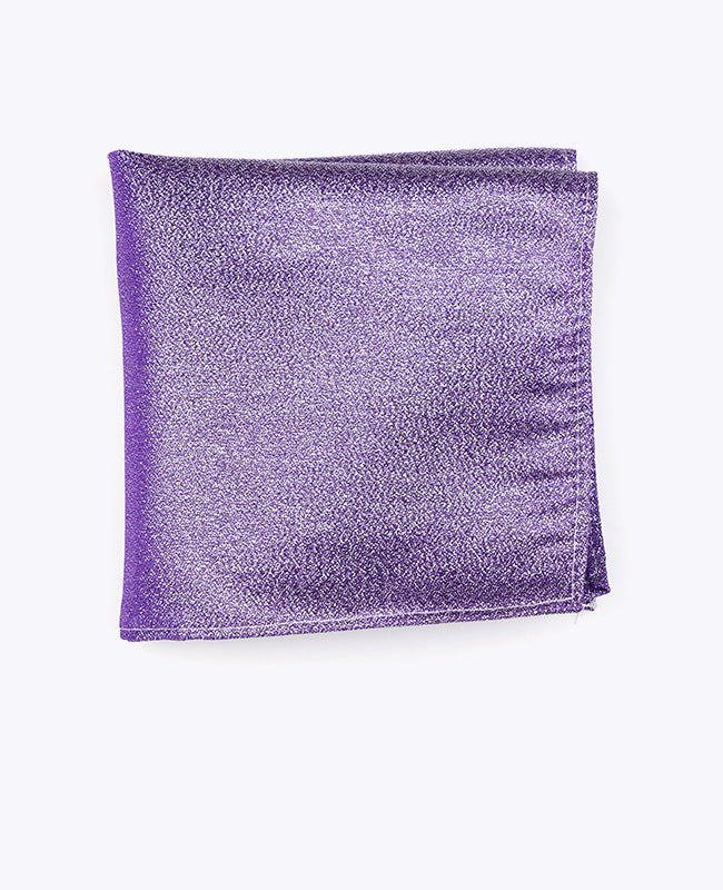 Pañuelo de bolsillo con Lentejuelas Violeta n°2 en Poliéster | Isidore - Unipap's