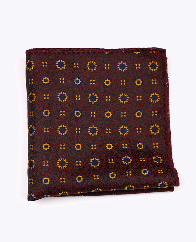 Pañuelo de bolsillo Rojo n°1 Con Estampados en Poliéster «Edmond»