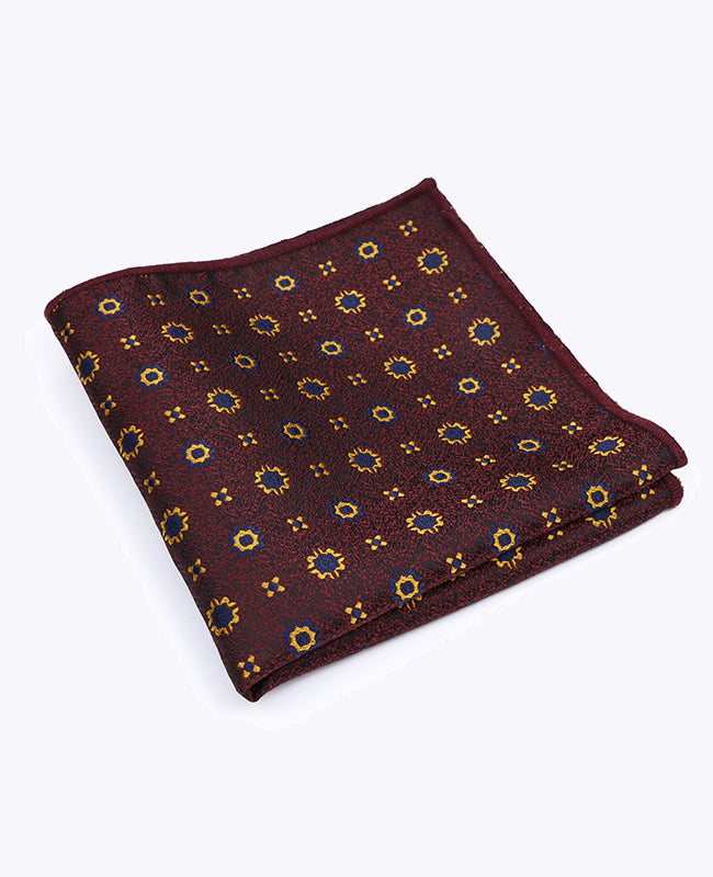Pañuelo de bolsillo Rojo n°1 Con Estampados en Poliéster «Edmond»