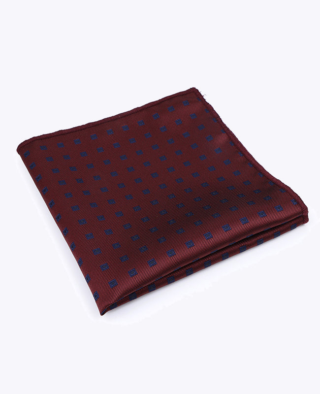 Pañuelo de bolsillo Rojo n°2 Con Estampados en Poliéster «Edmond»