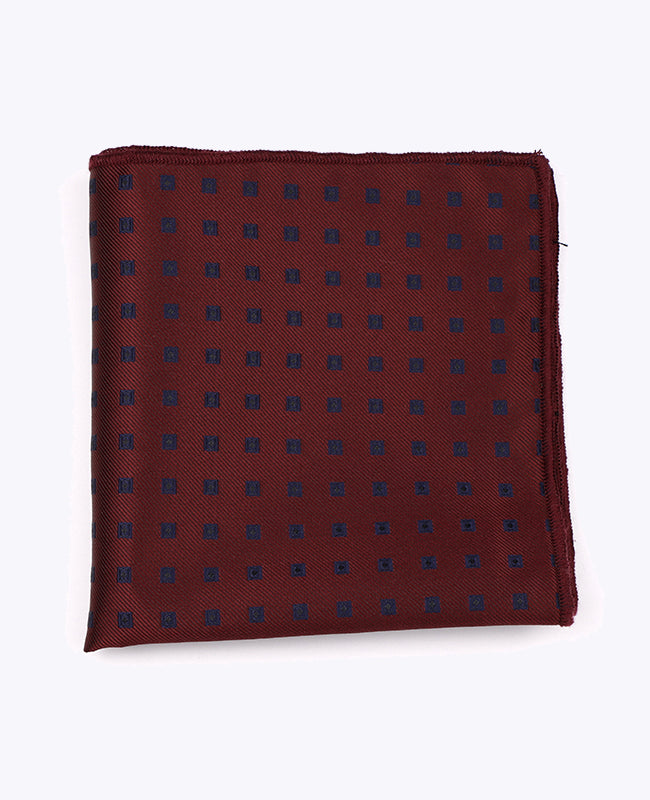 Pañuelo de bolsillo Rojo n°2 Con Estampados en Poliéster «Edmond»