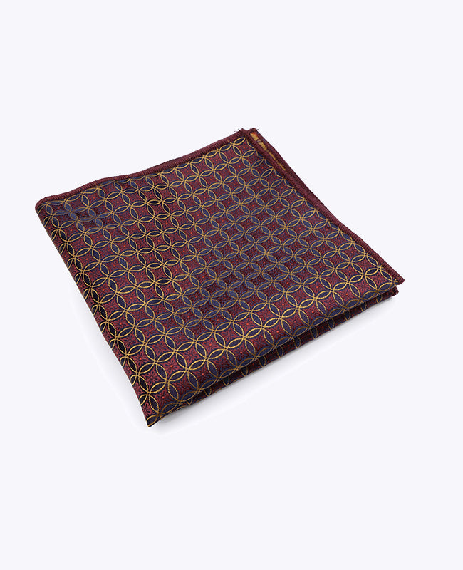 Pañuelo de bolsillo Rojo Con Estampados en Poliéster «Edmond»