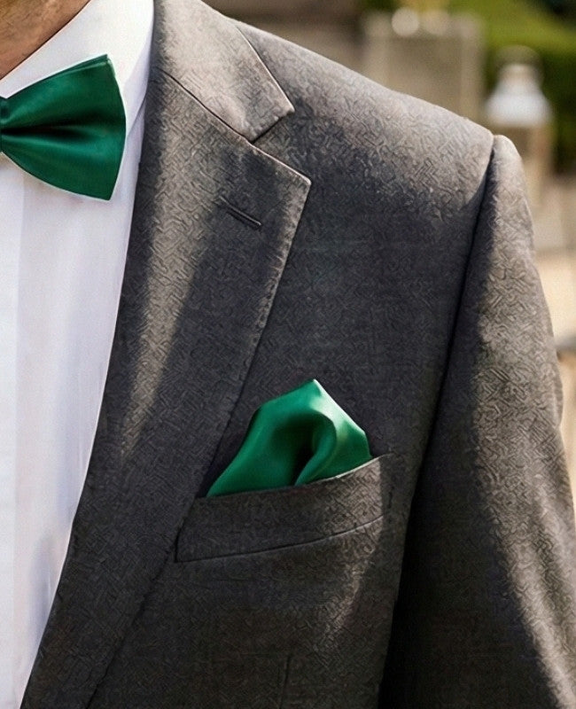 Pochette de Costume Vert n°2 en Polyester «Jules»