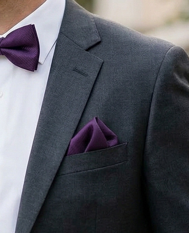 Pañuelo de bolsillo Violeta n°2 en Poliéster «Lucien»