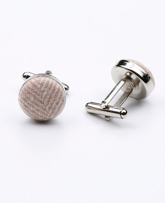 Boutons de Manchette Rose n°1 en Laine | Claude - Unipap's