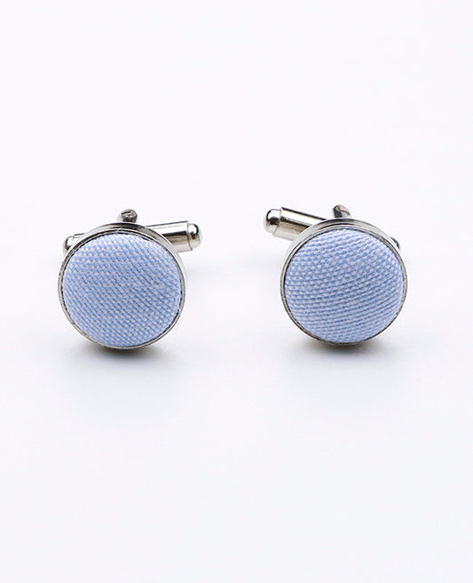 Boutons de Manchette Bleu n°3 en Coton | Edgard - Unipap's