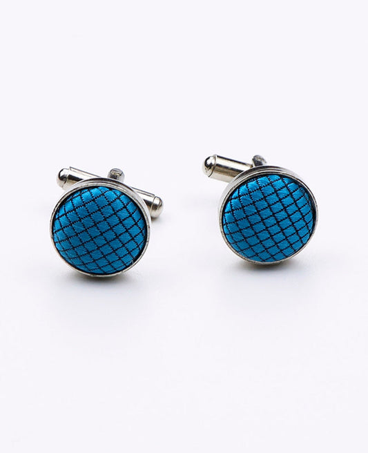 Boutons de Manchette Bleu n°5 en Polyester | Martin - Unipap's