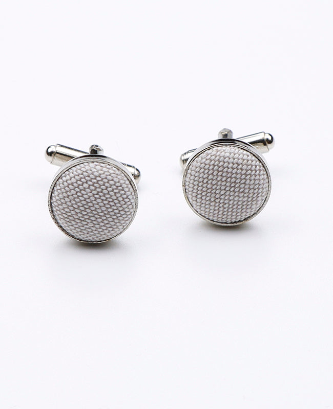 Boutons de Manchette Gris n°2 en Coton | Edgard - Unipap's