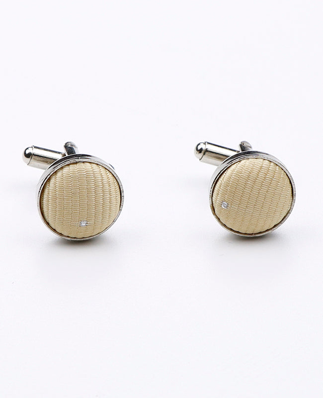 Boutons de Manchette Jaune n°2 en Polyester | Georges - Unipap's