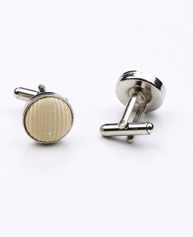 Boutons de Manchette Jaune n°2 en Polyester | Georges - Unipap's