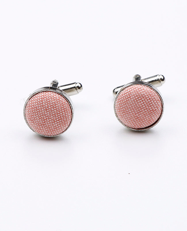 Boutons de Manchette Rose n°1 en Coton | Edgard - Unipap's
