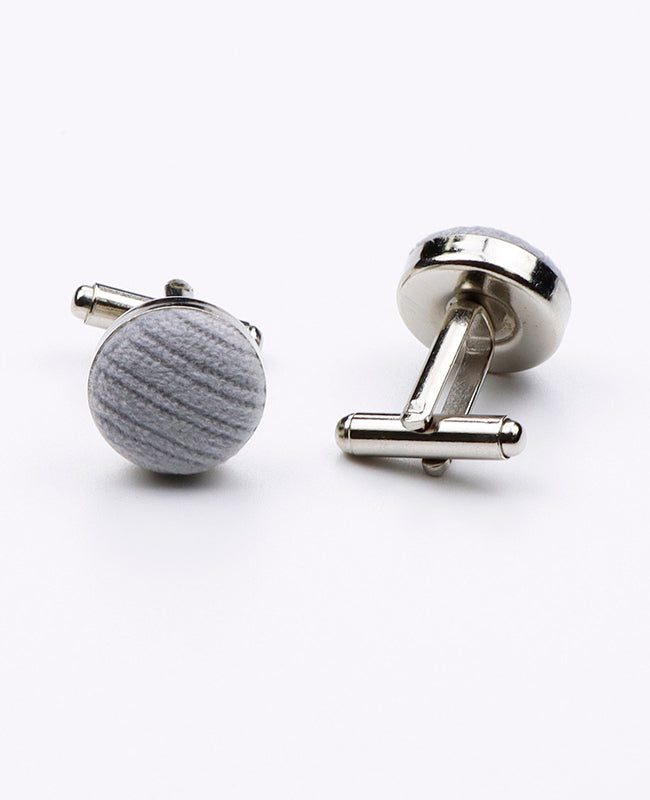 Boutons de Manchette Gris en Velours | Marius - Unipap's