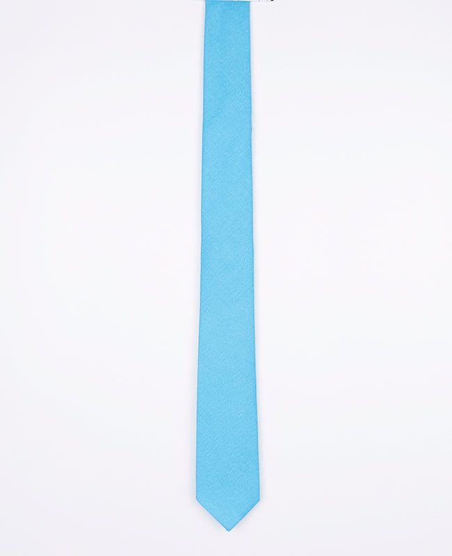 Cravate Bleu n°2 Homme en Lin | Basile - Unipap's