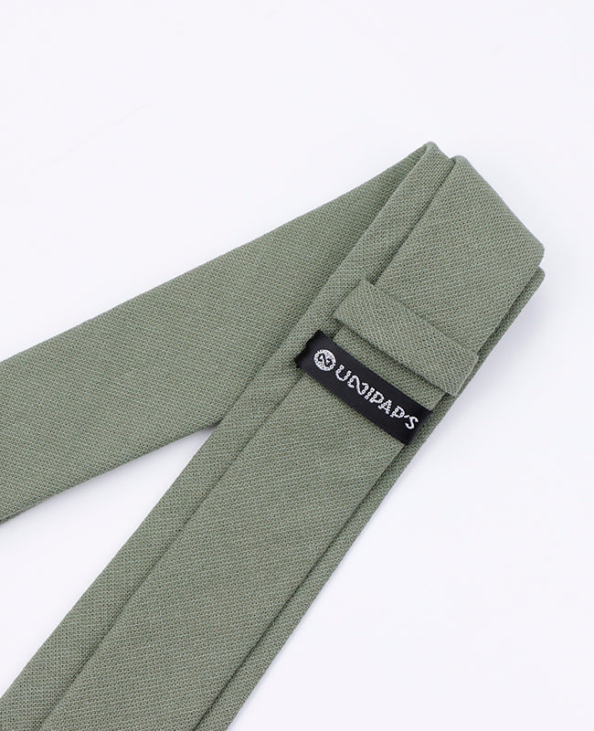 Corbata Verde n°2 Hombre en Algodón | Edgard - Unipap's