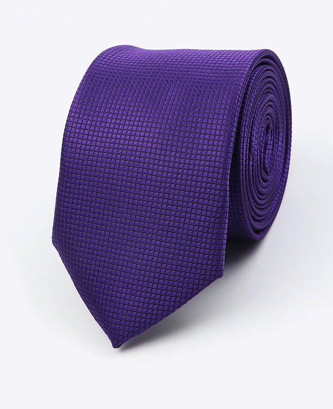 Cravate Violet n°2 Homme en Polyester | Martin - Unipap's
