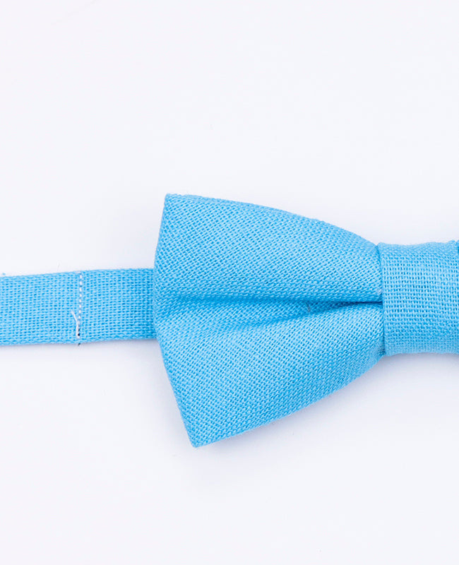 Noeud Papillon Bleu n°2 Enfant en Lin | Basile - Unipap's