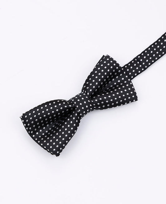 Noeud Papillon Noir n°2 à Pois Enfant en Polyester | Louis - Unipap's