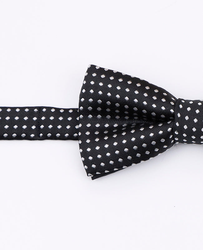 Noeud Papillon Noir n°2 à Pois Enfant en Polyester | Louis - Unipap's
