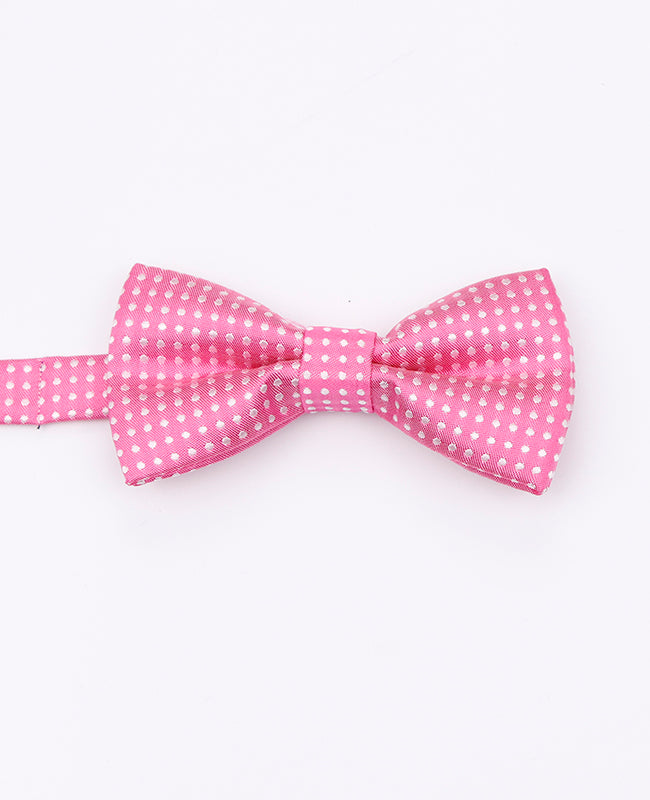 Noeud Papillon Rose n°2 à Pois Enfant en Polyester | Louis - Unipap's