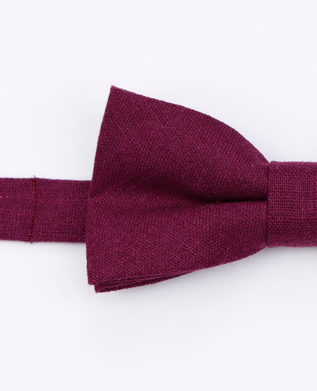 Noeud Papillon Rouge n°1 Homme en Lin | Basile - Unipap's