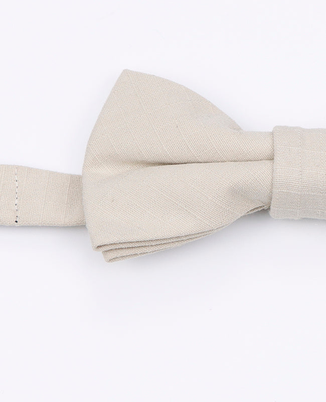 Noeud Papillon Beige en Coton | Oscar - Unipap's