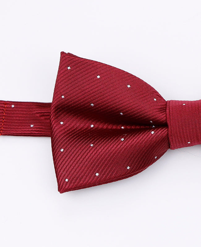 Noeud Papillon Rouge n°1 à Pois Homme en Polyester | Georges - Unipap's