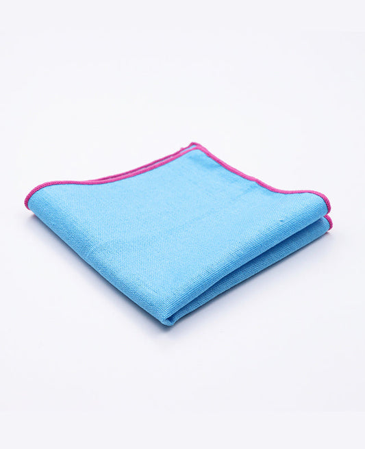 Pochette de Costume Bleu n°2 en Lin | Basile - Unipap's