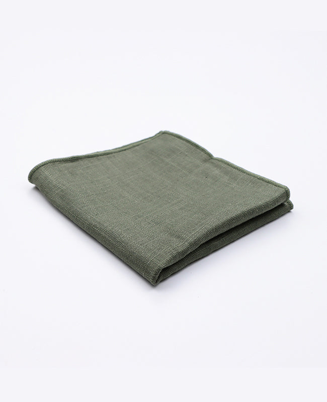 Pochette de Costume Vert n°3 Homme en Coton | Edgard | Unipap's